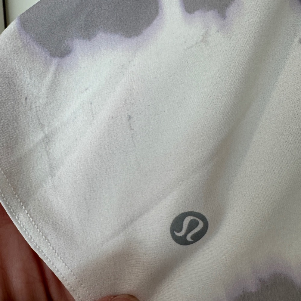 Lululemon Court Rival High-Rise Skirt Size 0 Tie Dye White Grey LW8ADJT - Picture 3 of 6
